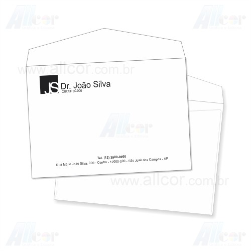 ALLCOR Gráfica SJC  Envelope Carta 11,4x16,2 cm - 01 cor 