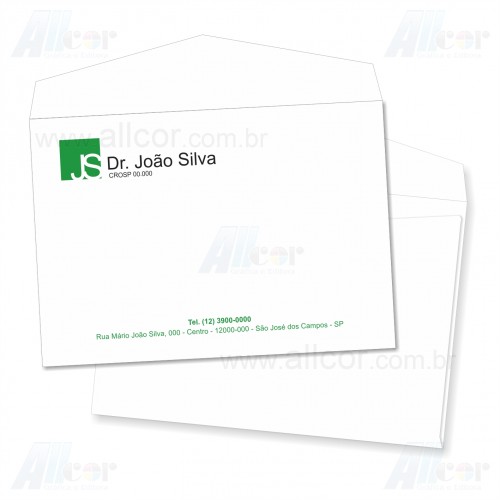 ALLCOR Gráfica SJC  Envelope Carta 11,4x16,2 cm - 02 cor 